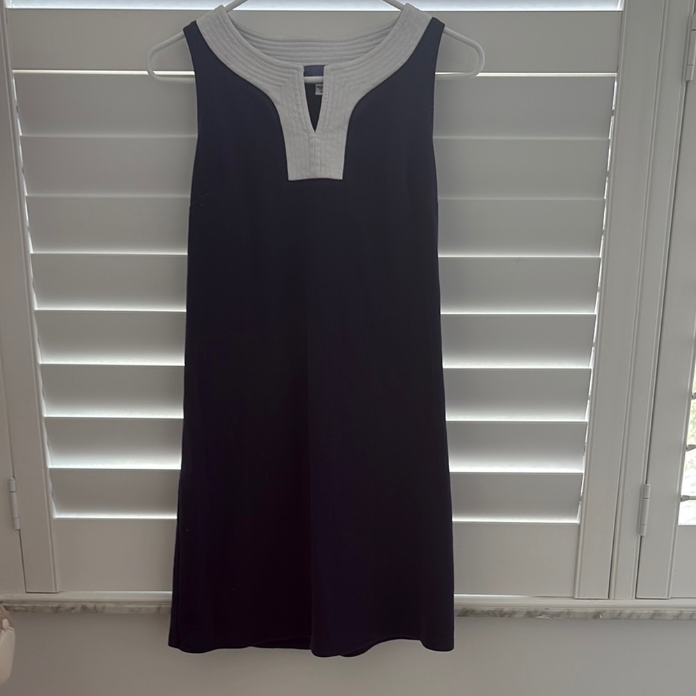 Laura Scott Black and White Sleeveless Dress